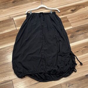 Free People Black parachute Maxi Skirt